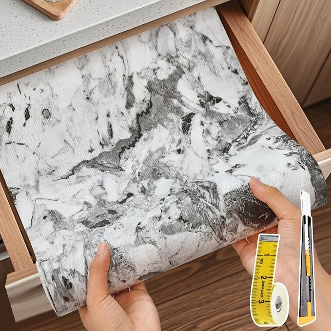 Drawer and Shelf Liner for Kitchen Cabinet: 12 in X 20 Ft Non Slip Waterproof - Image 9
