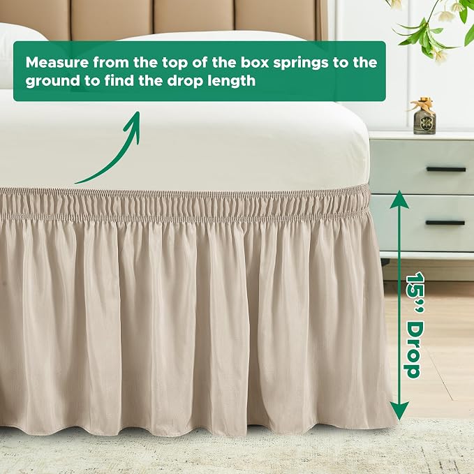 Biscaynebay Wrap Around Bed Skirts - Image 2