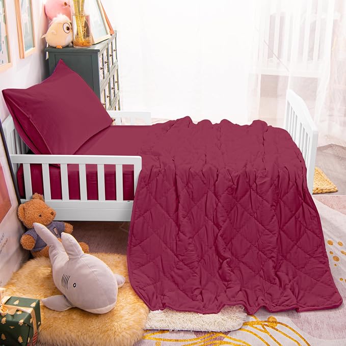 4-Piece Toddler Bedding Set for Girls and Boys – Soft and Breathable Crib by Unknown