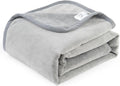 Waterproof Dog Blankets Light Grey, Soft Fluffy Sofa Car Bed Protector by CAPT.SNOOZE