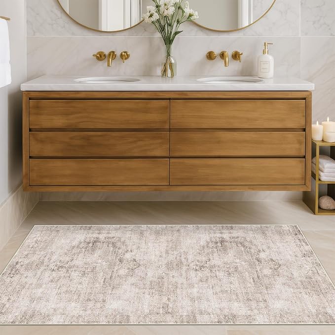 Washable Non Slip Stain Resistant 2x5 Runner Rug by HazoHaus