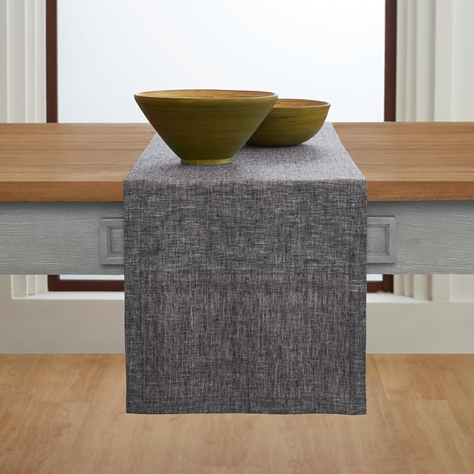 Solino Home Linen Small Table Runner 48 Inches - Image 2