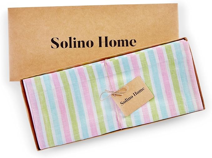 Solino Home Linen Striped Table Runner 60 Inches - Image 6