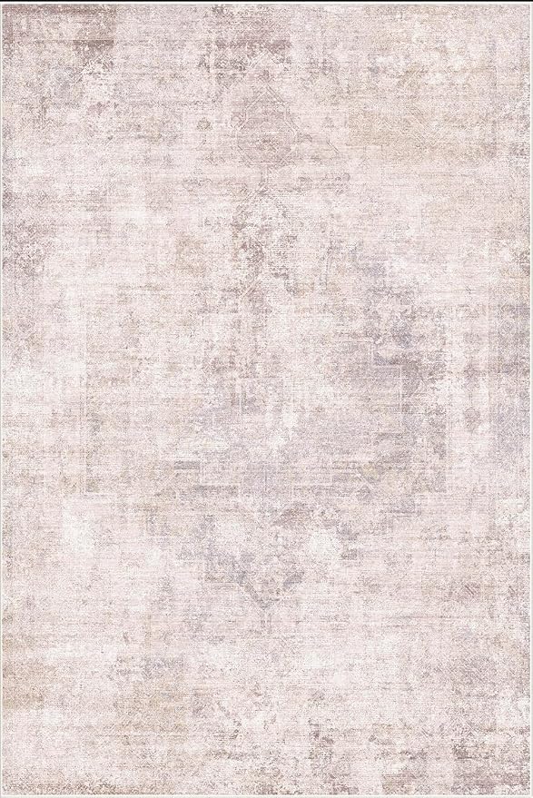 Modern Pink and Grey Rugs for Bedroom Girls - Image 2