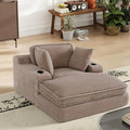 67" Chaise Lounge Chair Indoor, Cozy Oversized Fluffy Sofa by Unknown