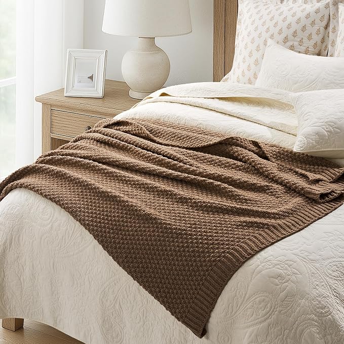 EVERGRACEHOME Chunky Chenille Knit Throw Blanket - Image 5