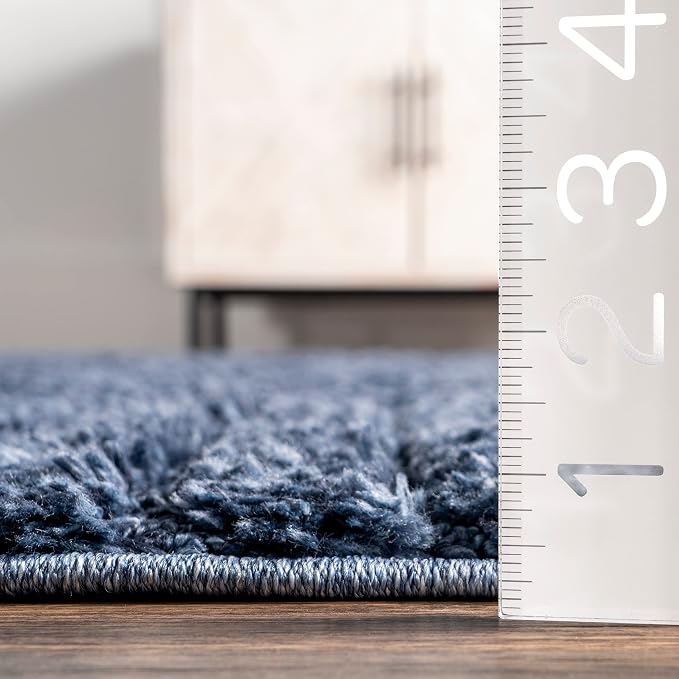 nuLOOM Risette Blue, Soft and Textured, High Traffic, Stain Resistant, Easy - Image 2