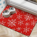 Dog Food Mats for Floors, Absorbent Dog Bowl Mat for Food and Water Dispenser by Cuslnox