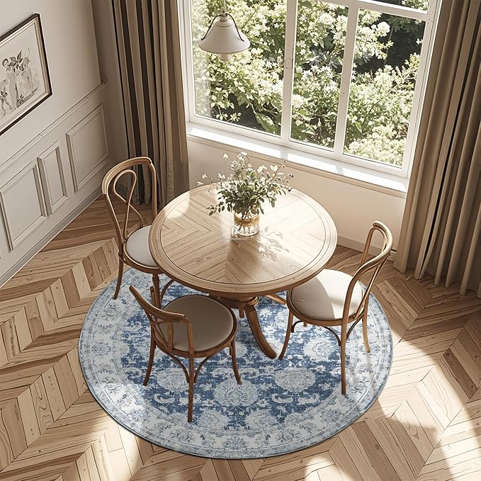 jinchan Fiora Round Rug 6ft Area Rug - Image 3