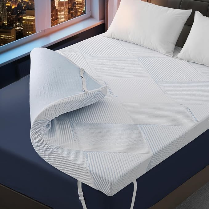 3 Inch Full Size Gel Memory Foam Mattress Topper High Density Cooling Pad by Unknown