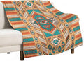 Aztec Throw Blanket, Tribal Navajo Print Native Blanket by JanJCurt