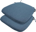 Outdoor Chair Cushions Set of 2, Patio Seat Cushion 17"x16"x2", U-Shaped Dining by FUNHOME