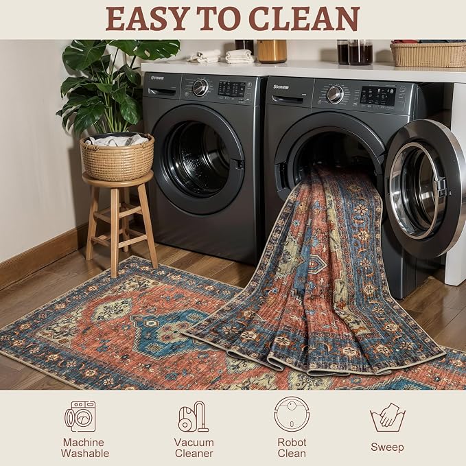 Tangsoo 6x9 Area Rug Washable Rugs - Image 3