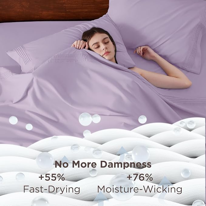 Bedsure Deep Pocket Twin Sheets Set - Image 3