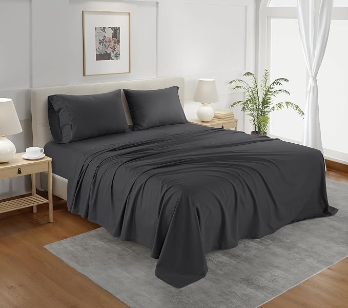 800 Thread Count Egyptian Cotton Sheets Queen Sheet Set Deep Pocket, 100% - Image 8