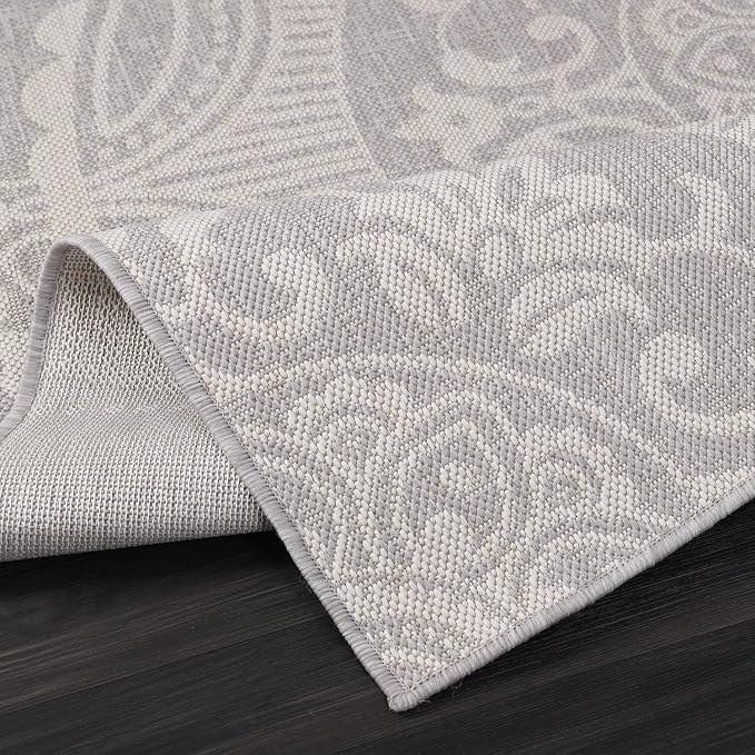 Medallion Outdoor Rug 5x7 Washable Outside Carpet - Image 3