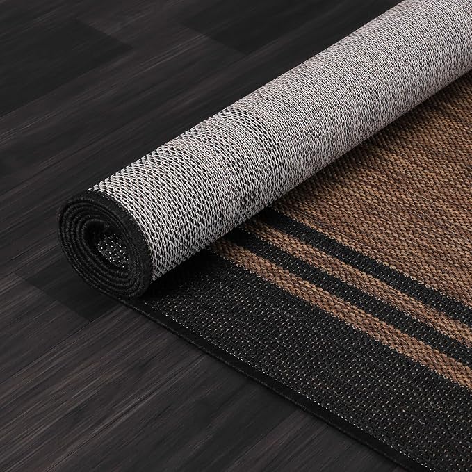 Bordered Outdoor Rug 8x10 Washable Outside Carpet - Image 6