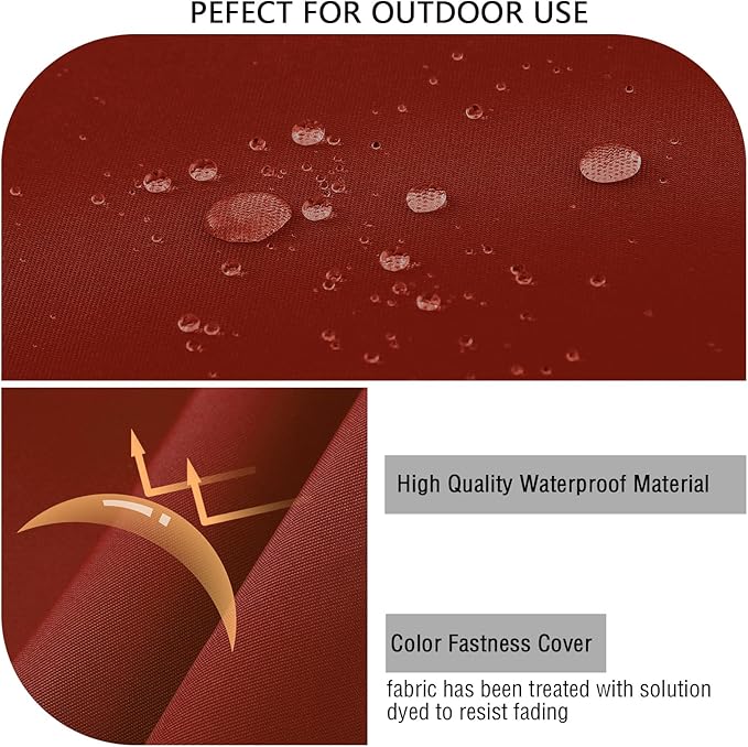 idee-home Outdoor Cushions for Patio Furniture, Outdoor Seat Cushion, - Image 4