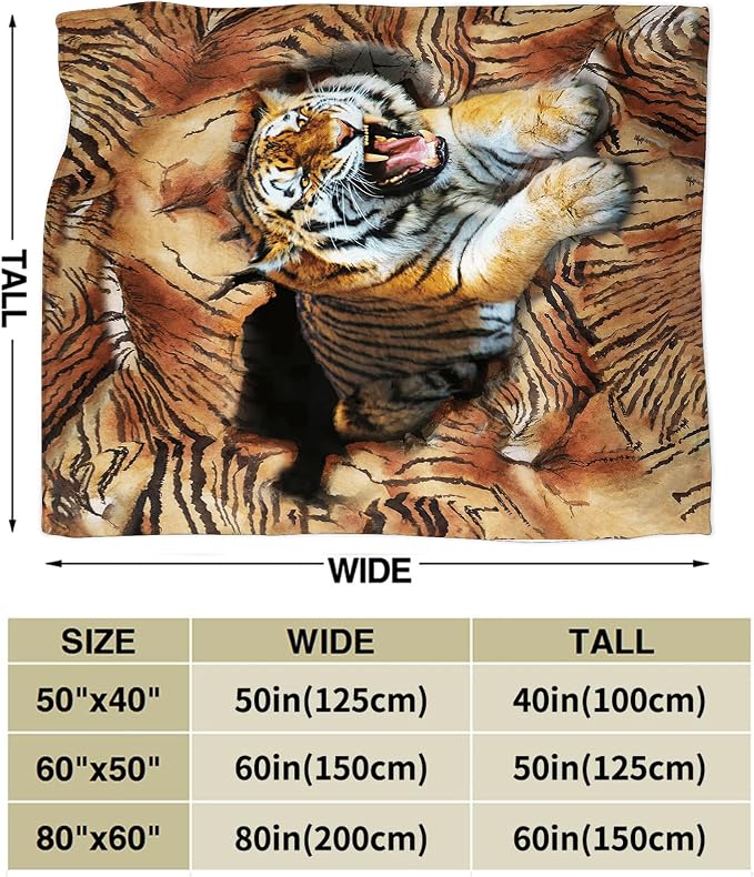 Tiger Throw Blanket - Image 5