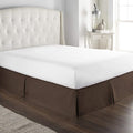 Bed Skirt - 100% Cotton 800 Thread Count Box Pleated Bed Skirt - Luxury Pleated by Unknown