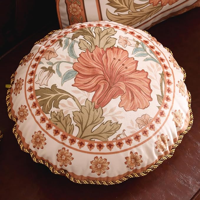 Throw Pillow Covers Pack of 2, Decoration Round Pillows Cushion Covers - Image 2