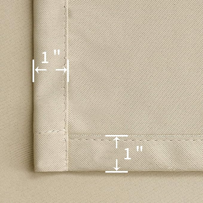 BGment Rod Pocket Blackout Curtains 54 Inches Long - Image 7