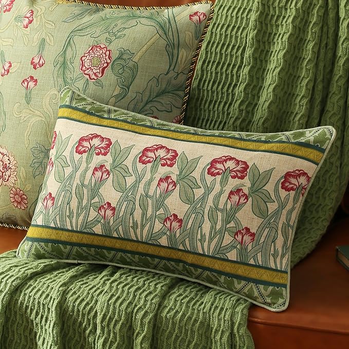 patdrea Designer Pack of 2 Rectangle Throw Pillow Covers, French Vintage Rustic - Image 2