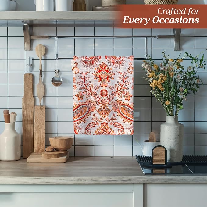 Maison d' Hermine Kitchen Towels Set of 3 100% Cotton 20" x 27.5" Reusable - Image 6