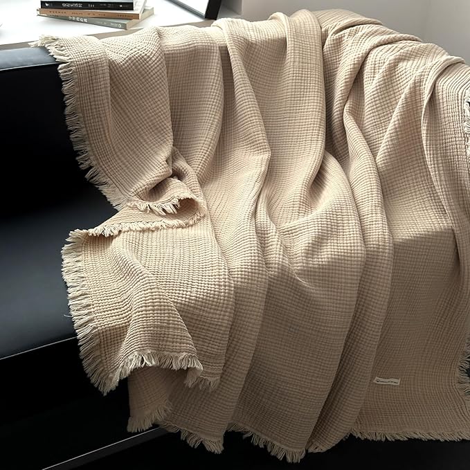MorroMorn 100% Cotton Muslin Blanket by MorroMorn
