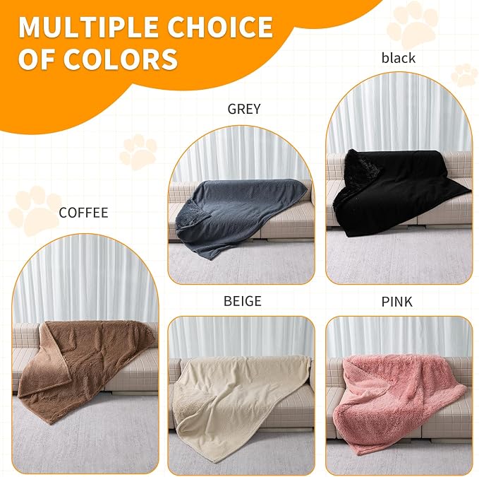 Long Faux Fur Calming Pet Blankets - Image 7