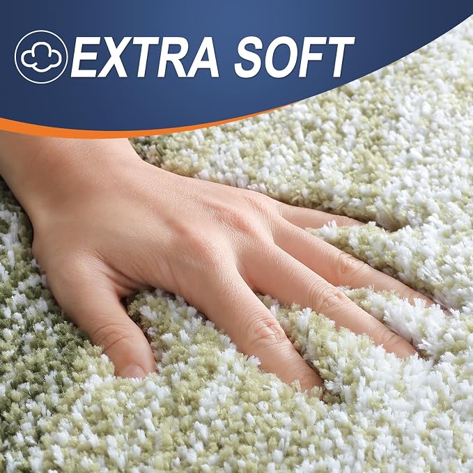 OLANLY Bathroom Rugs Mat 24x16, Extra Soft Absorbent Microfiber Bath Rugs - Image 3