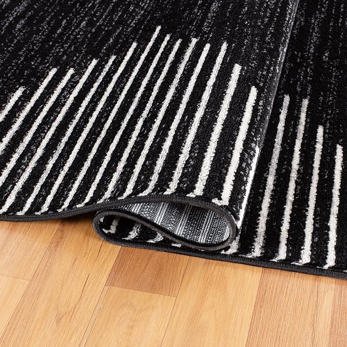 Rugshop Bohemian Stripe Stain Resistant High Traffic Living Room Kitchen - Image 5
