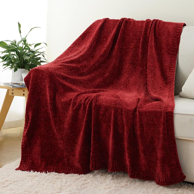 BATTILO HOME Christmas Red Throw Blanket - Image 2