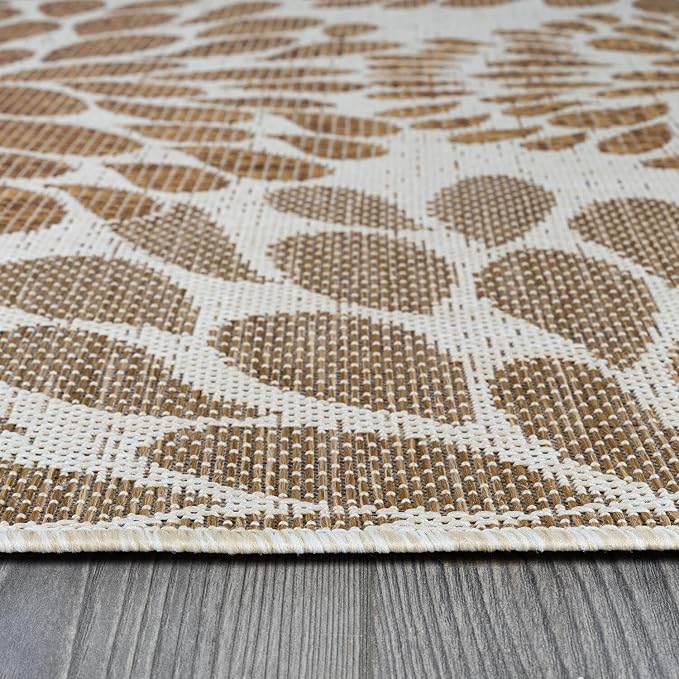 Beverly Rug Outdoor Rug 5x7 Modern Exotic Tropical Leaf Area Rugs - Image 6