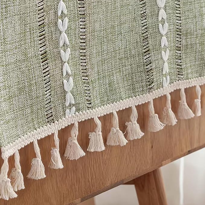 Bedside Table Cloth with Tassel Small Table Cover - Image 3