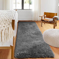 ONASAR 2x6 Grey Runner Rugs for Bedroom Living Room, Washable Fluffy Bedside by ONASAR
