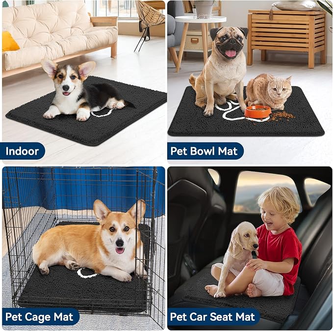 Bcoimo Super Absorbent Dog Door Mat, Pet Rugs - Image 6