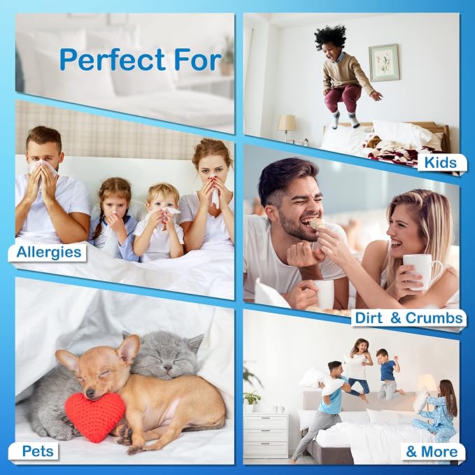 National Allergy Premium 100% Cotton Duvet Comforter Protector - Image 4