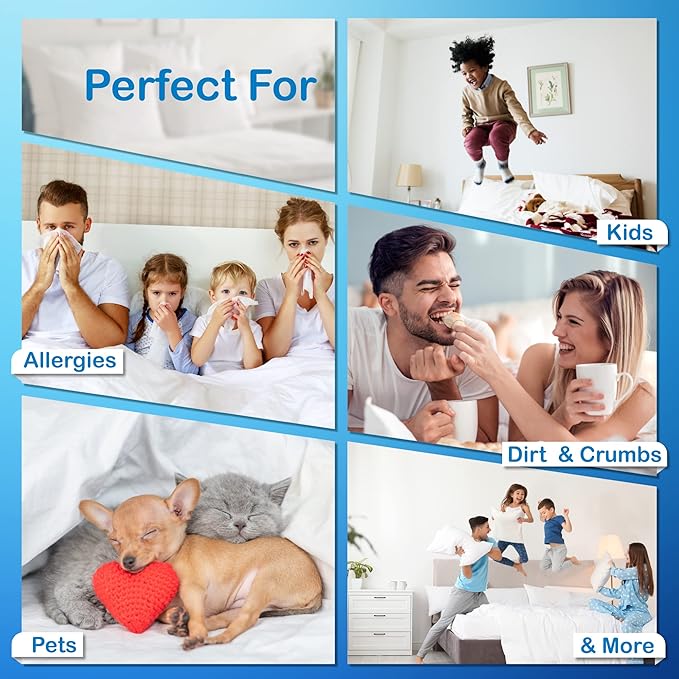 National Allergy Premium 100% Cotton Duvet Comforter Protector - Image 5