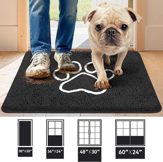 Bcoimo Super Absorbent Dog Door Mat, Pet Rugs - Image 2