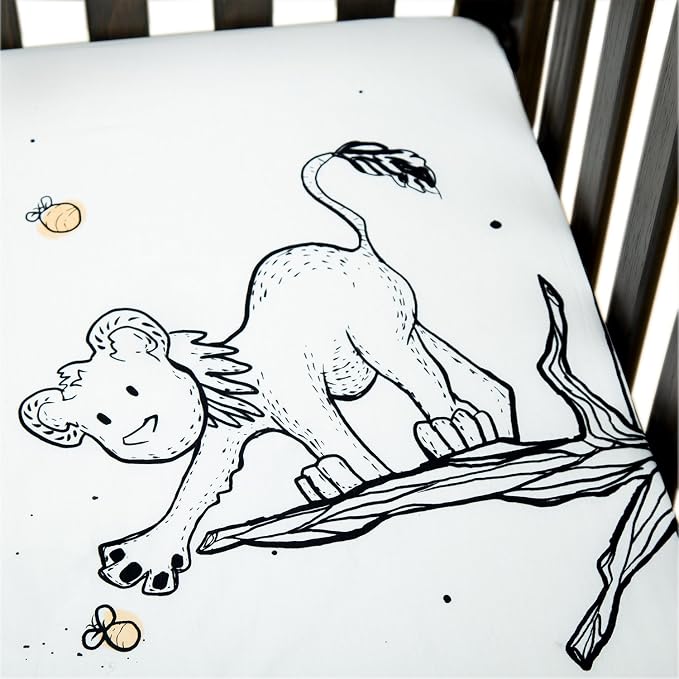 JumpOff Jo - Fitted Crib Sheet, Super Soft Breathable 100% Cotton Baby Crib - Image 4