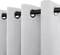 Easy-Going Linen Look Blackout Curtain 108 Inch Length Grommet Window Curtain by Easy-Going