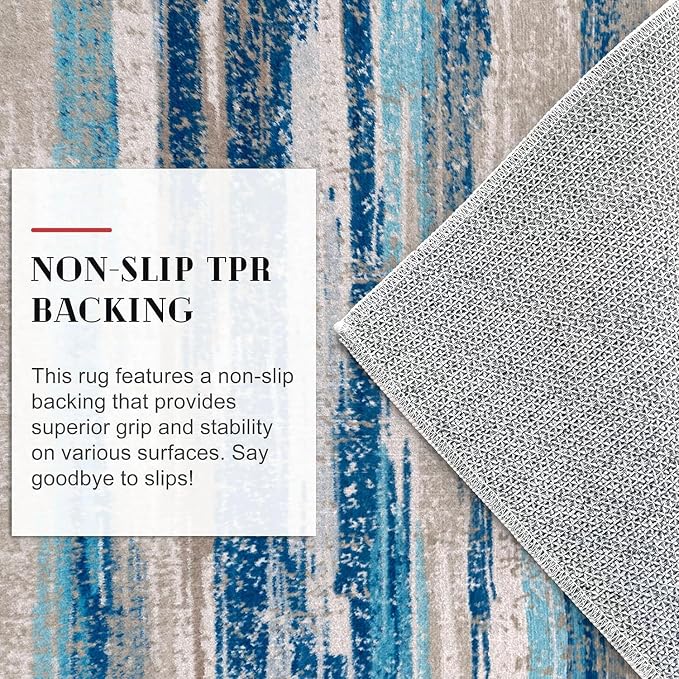 Modern Abstract Runner Rug 2x10 - Image 7