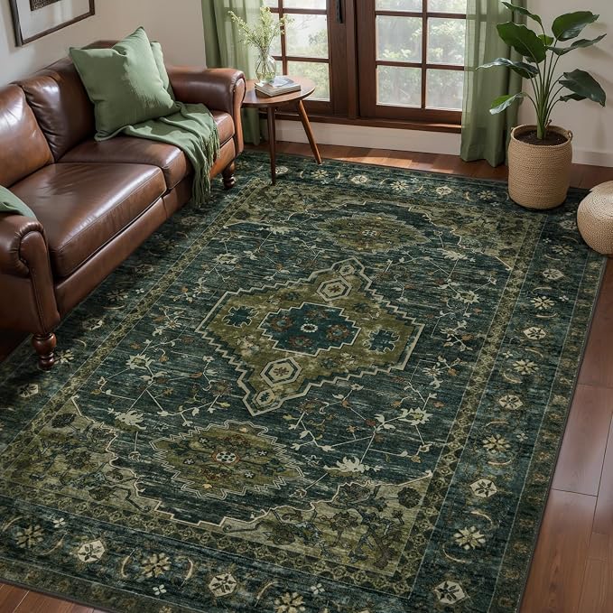 Tangsoo Washable Rug 4x6 Area Rug, Oriental Rug Indoor by Tangsoo
