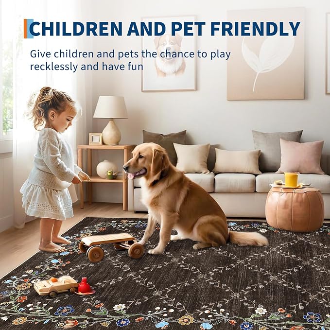 GarveeHome 2x6 Washable Floral Runner Rugs - Image 8