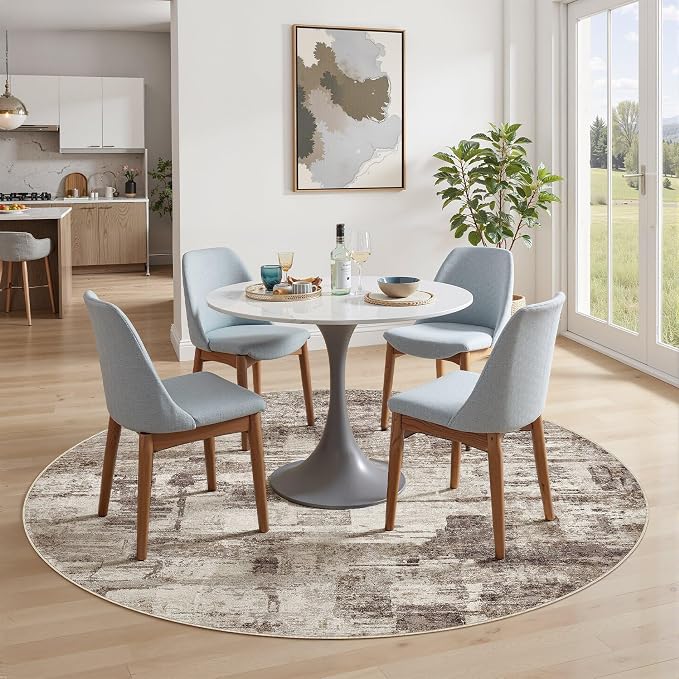 Abstract Living Room Rug Round 6FT - Image 3
