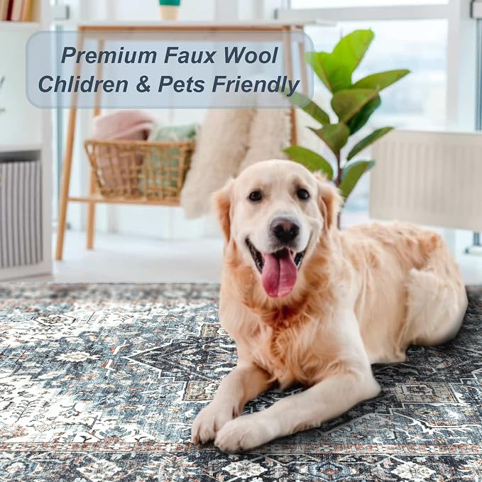 Runner Rug 2×8, Vintage Boho Rug, Ultra-Soft Low Pile, Non Slip, Stain - Image 5