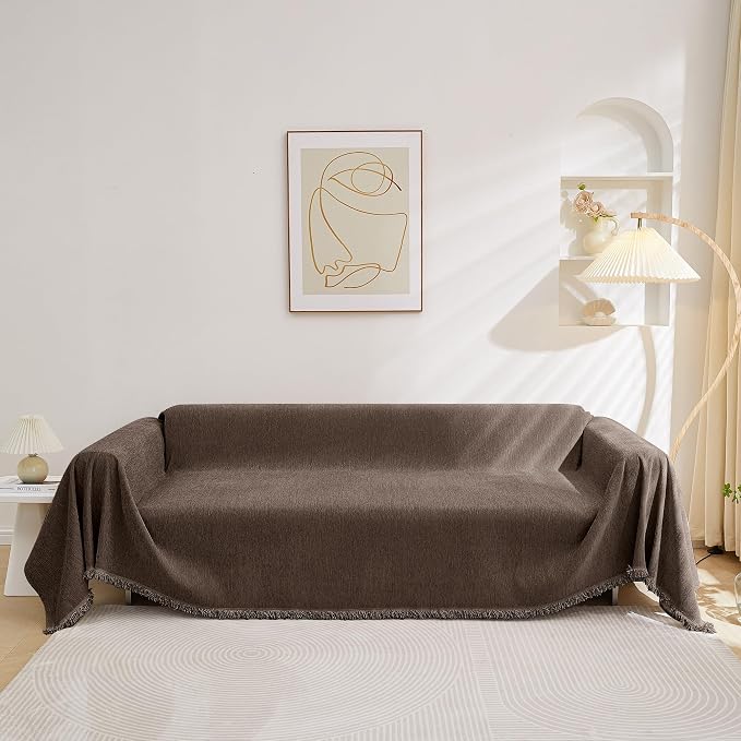 MEETSKY Couch Covers Sofa Slipcover Couch Protector Covers Universal Fit - Image 2