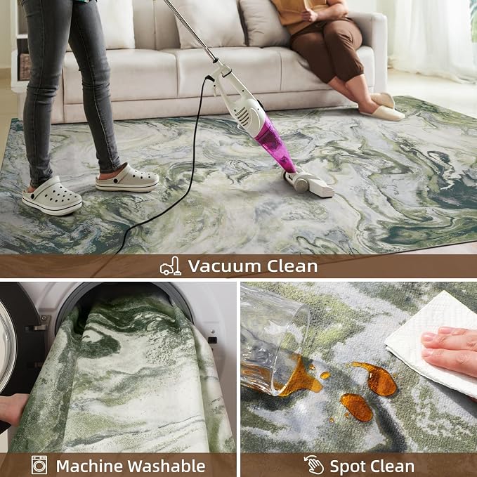 9x12 Area Rugs for Living Room, Modern Abstract Rug for Bedroom, Contemporary - Image 5