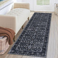 KUTA Runners for Hallways 2x6, Vintage Floral Rug Non-Slip Washable Kitchen by KUTA